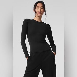 ALO YOGA | ✨NEW✨ Ribbed Modal Long Sleeve In Black